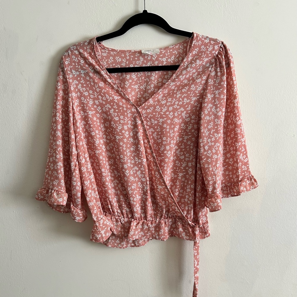 Pink floral top